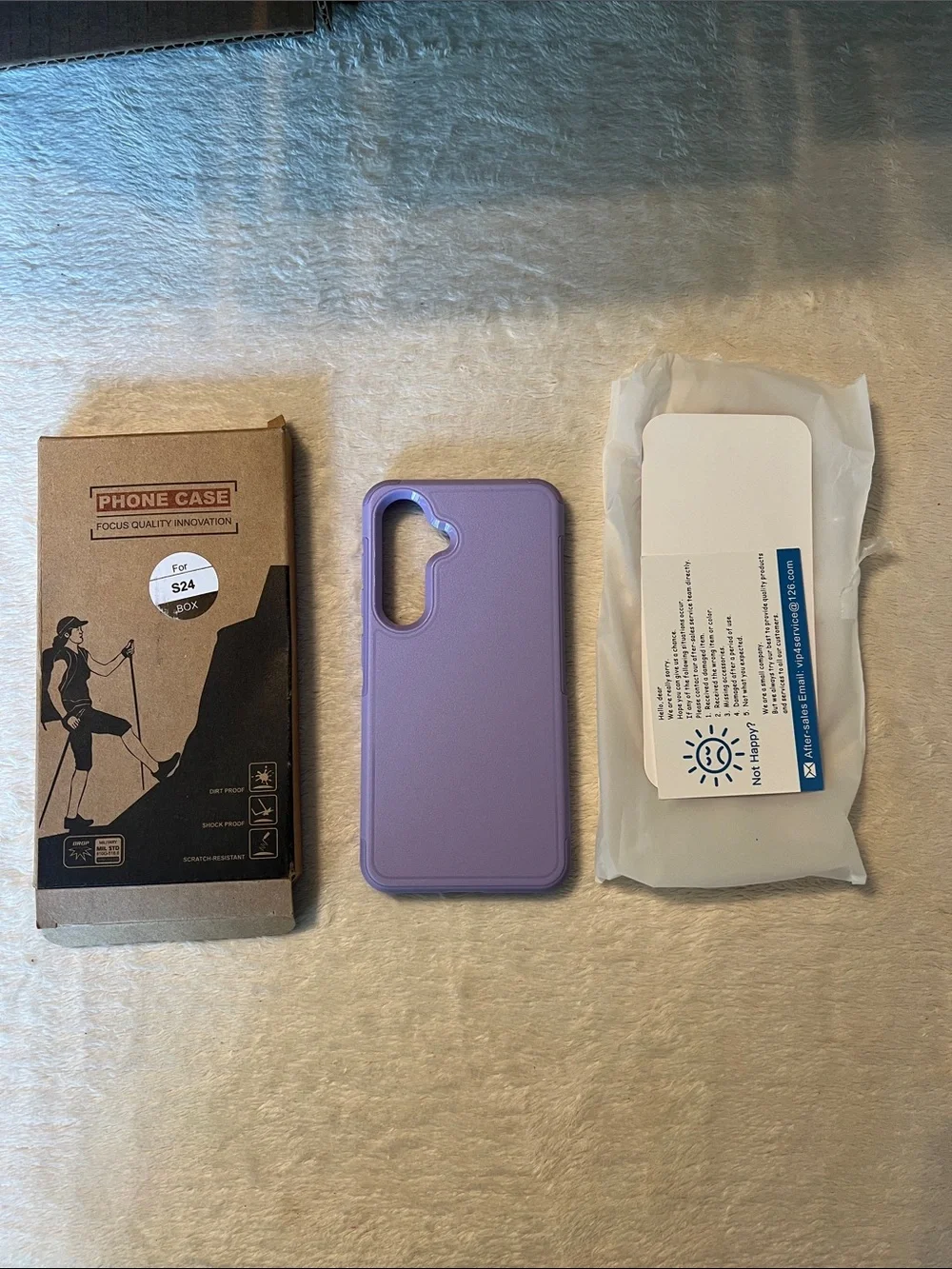 Purple Phone Case for S24 - Slim Protective Cover
